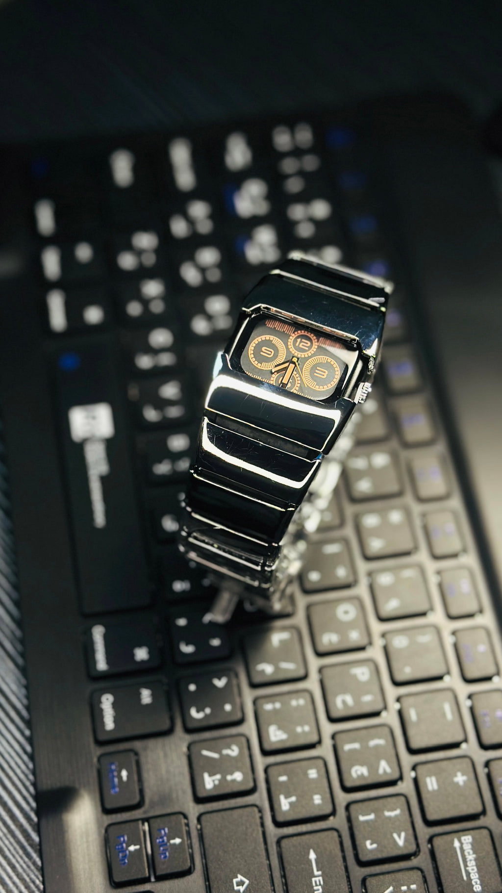 Dline Stainless Steel Watch for Men – 128g Heavy Luxury Metal Wrist Watch UAE