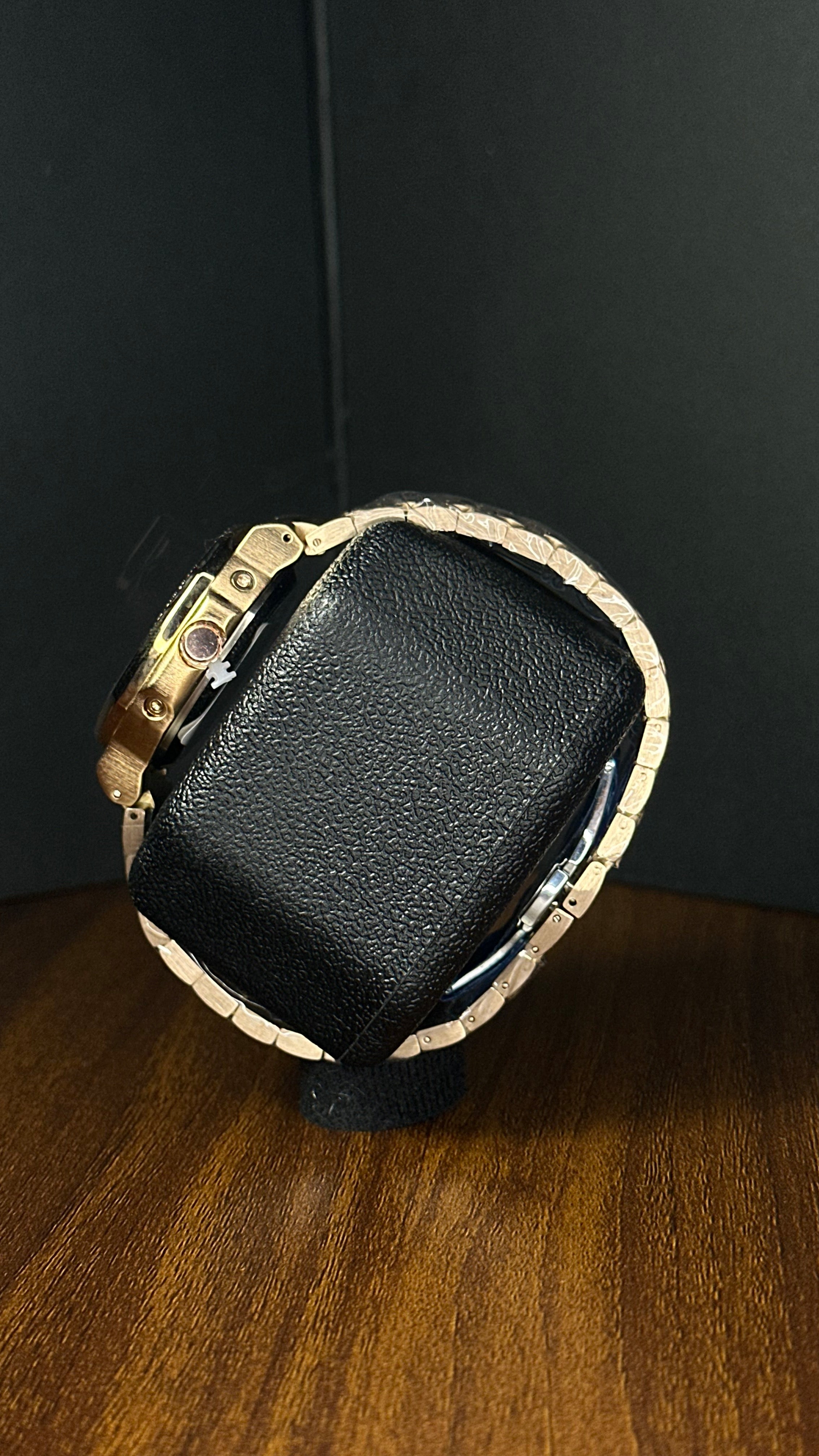 Kiosk Paris Rose Gold Chronograph Watch – Unshaped Square Dial Stainless Steel