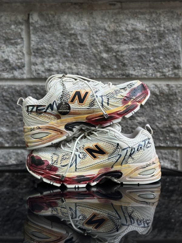 New Balance “DEMONSTRATE” 530 white/cream/burgundy edition