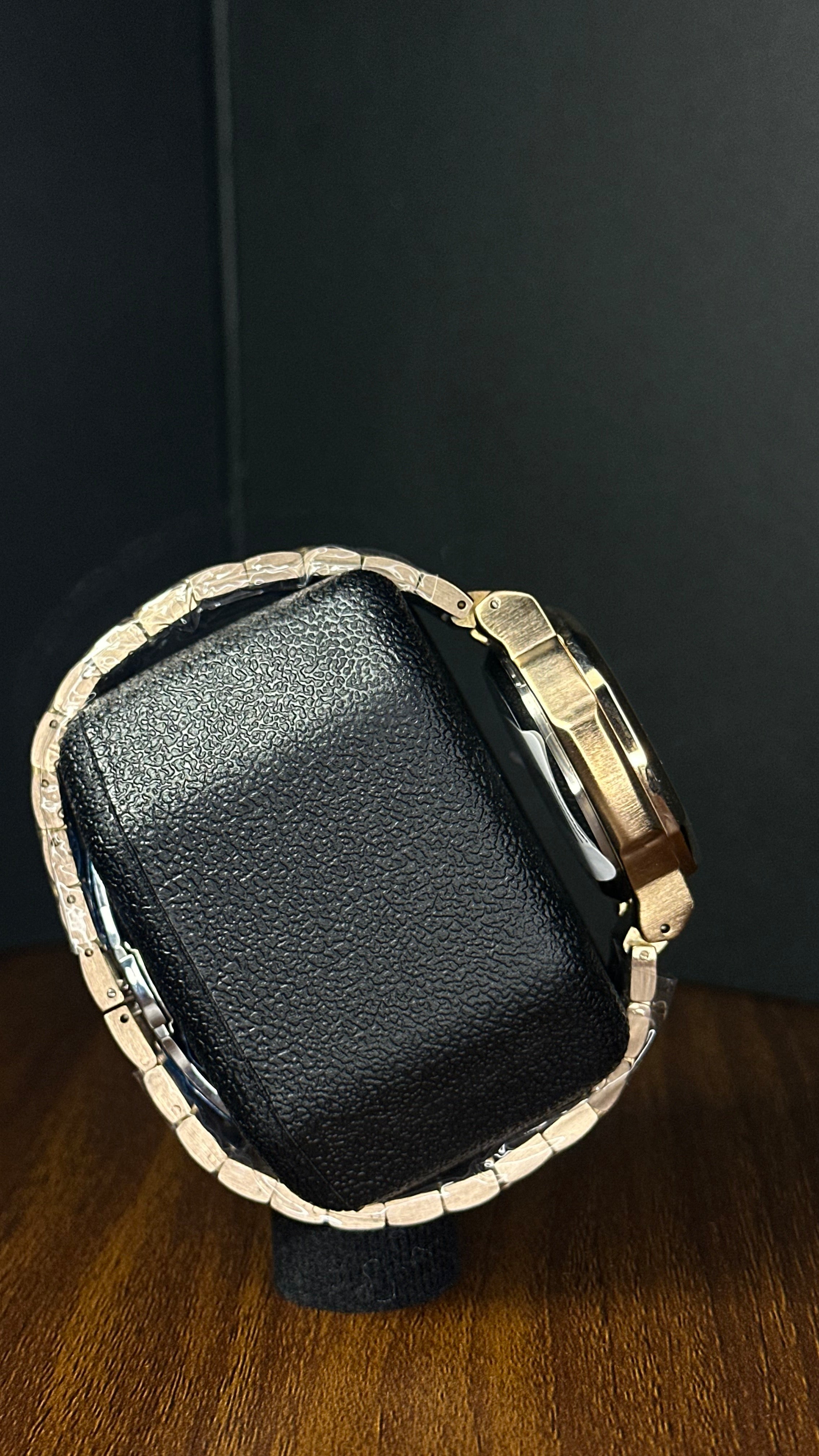 Kiosk Paris Rose Gold Chronograph Watch – Unshaped Square Dial Stainless Steel