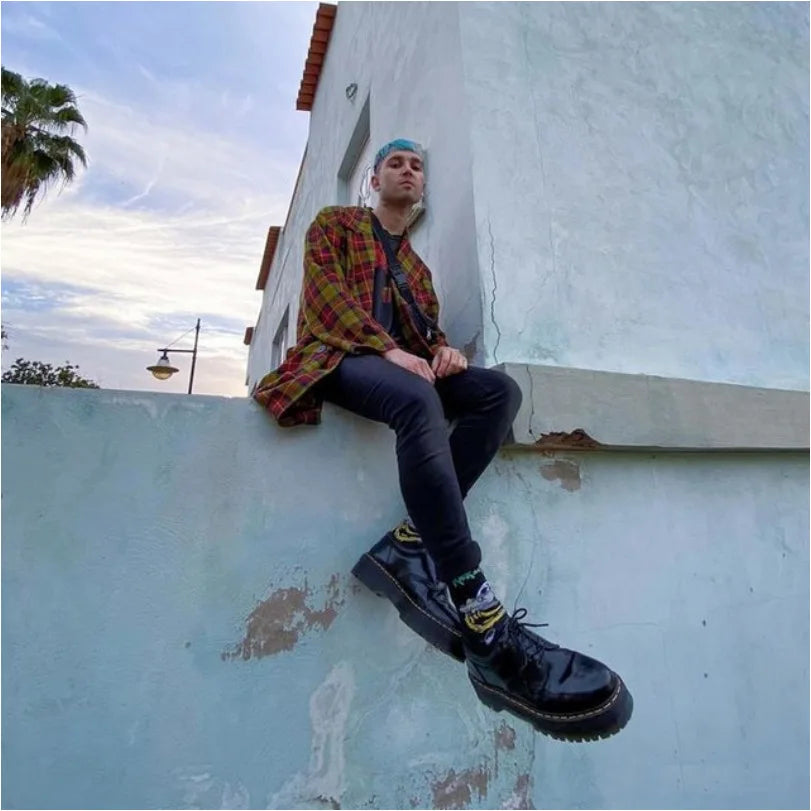 Women's Summer Soft Cotton Casual Low-Top Ankle Boots with Platform Sole 5-Hole Design Korean Style