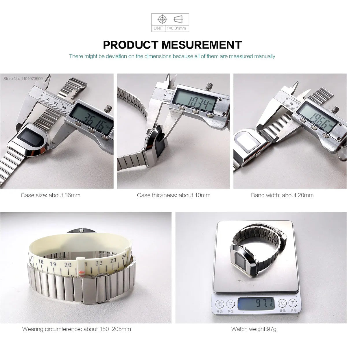 Fashion Unisex Digital Electronic Watch with Stopwatch Backlight Alarm Week Date Stainless Steel Band Wristwatch for Couple 0321