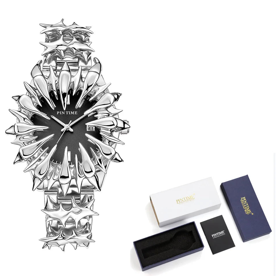 Original Heterosexual Claw y2k watch Quartz watchs European and American Irregular Dial Men gift Hip-hop luxury Men wristwatch