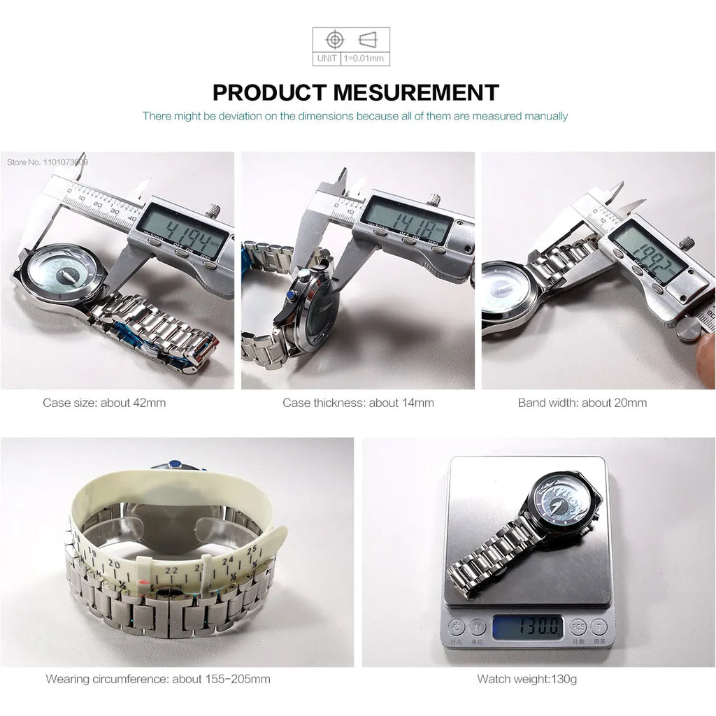 Men's Quartz Watch with Dynamic Animated Flame Display Millennium Retro Creative Futuristic Wristwatch with Stainless Steel Band