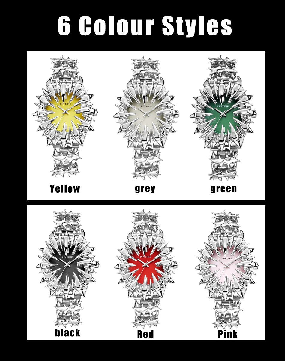 Original Heterosexual Claw y2k watch Quartz watchs European and American Irregular Dial Men gift Hip-hop luxury Men wristwatch