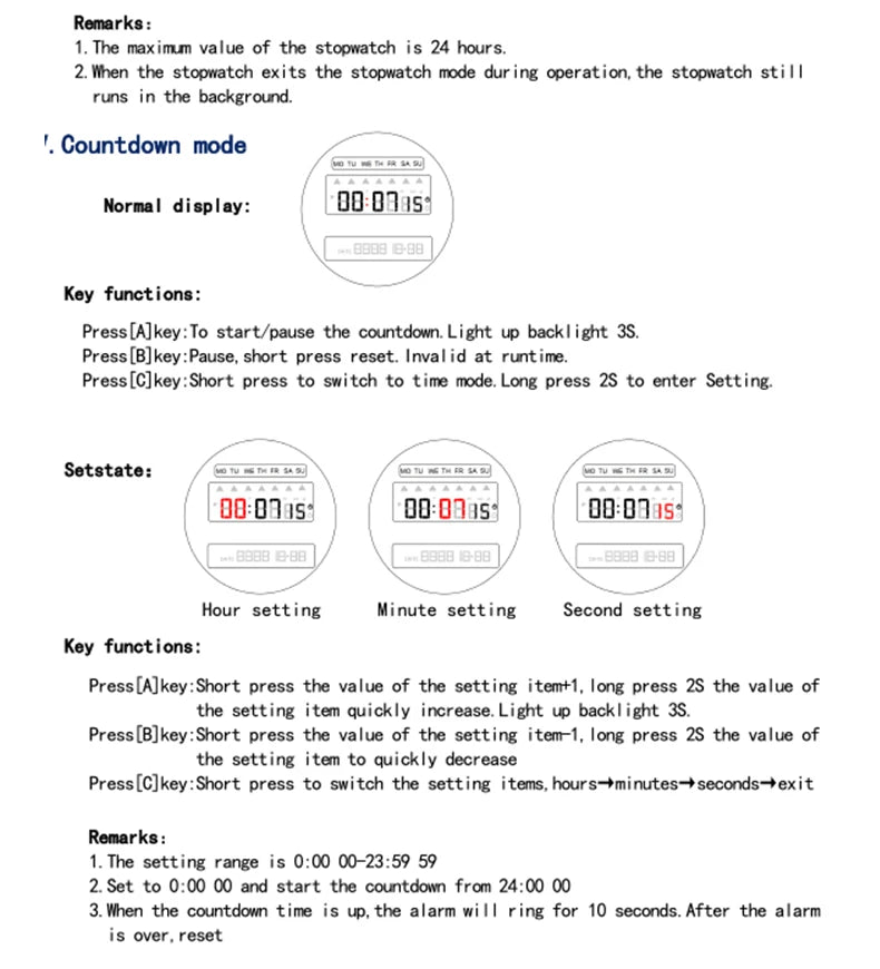 Dual-Display Retro Digital Men's Watch with Backlight Year Month Date Week Display Stainless Steel Strap Unisex Wristwatch