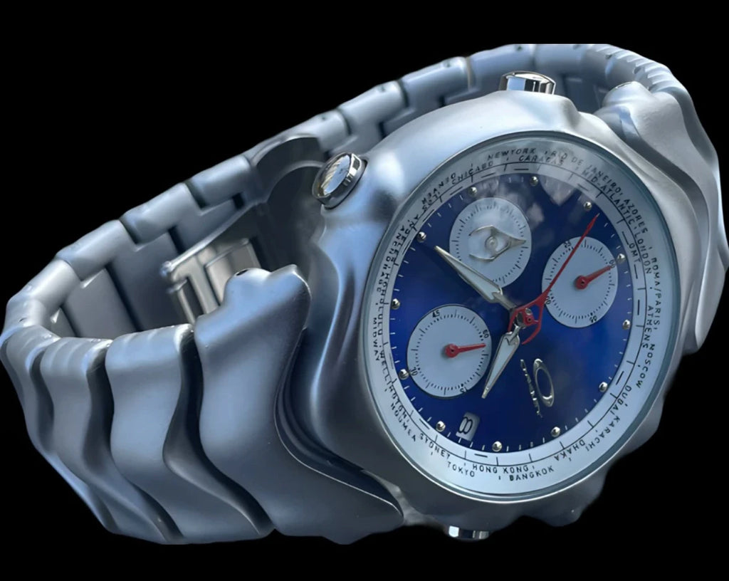 [Spot] vintage three-eye judge y2k millennium watch panda timing special-shaped retro fashion watch