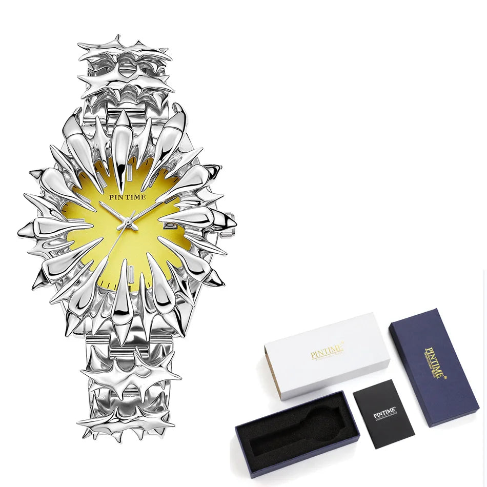 Original Heterosexual Claw y2k watch Quartz watchs European and American Irregular Dial Men gift Hip-hop luxury Men wristwatch