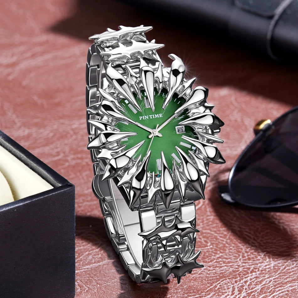 Original Heterosexual Claw y2k watch Quartz watchs European and American Irregular Dial Men gift Hip-hop luxury Men wristwatch