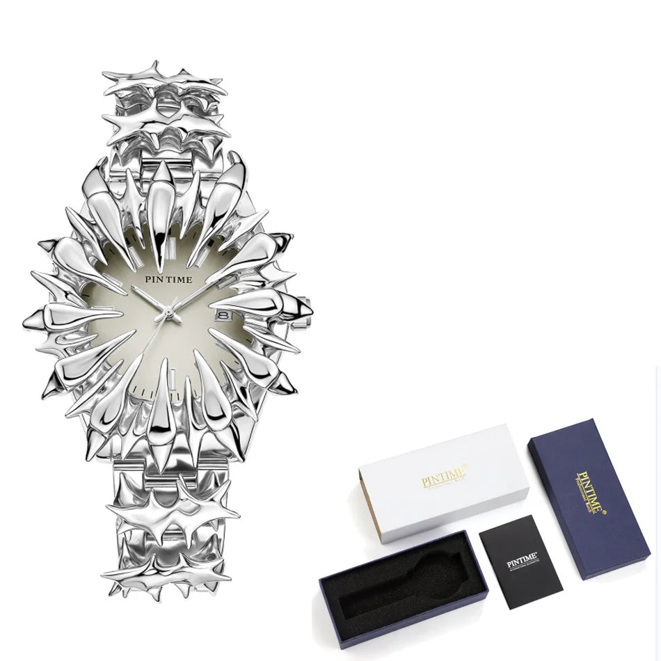 Original Heterosexual Claw y2k watch Quartz watchs European and American Irregular Dial Men gift Hip-hop luxury Men wristwatch