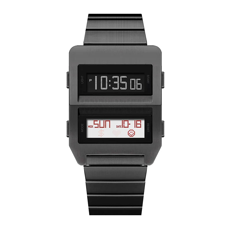 2026 Square Stainless Steel Quartz Watch Industrial Design Minimal Analog Timepiece with Japanese Miyota Movement Matching