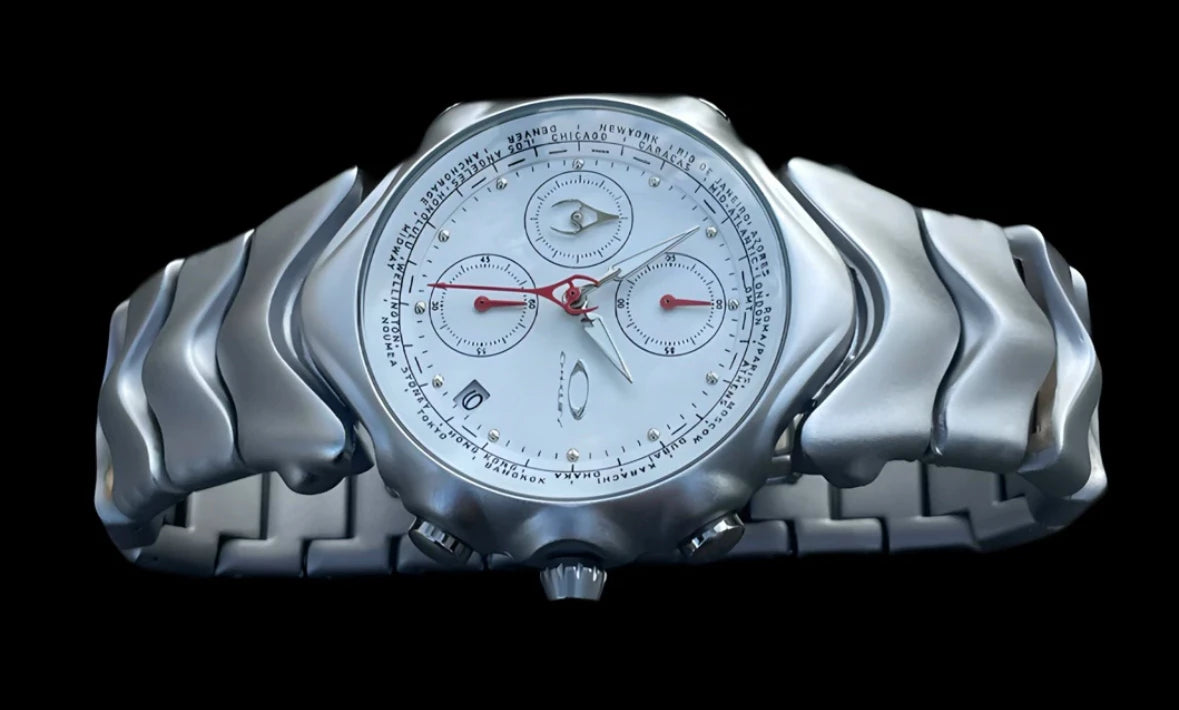 [Spot] vintage three-eye judge y2k millennium watch panda timing special-shaped retro fashion watch