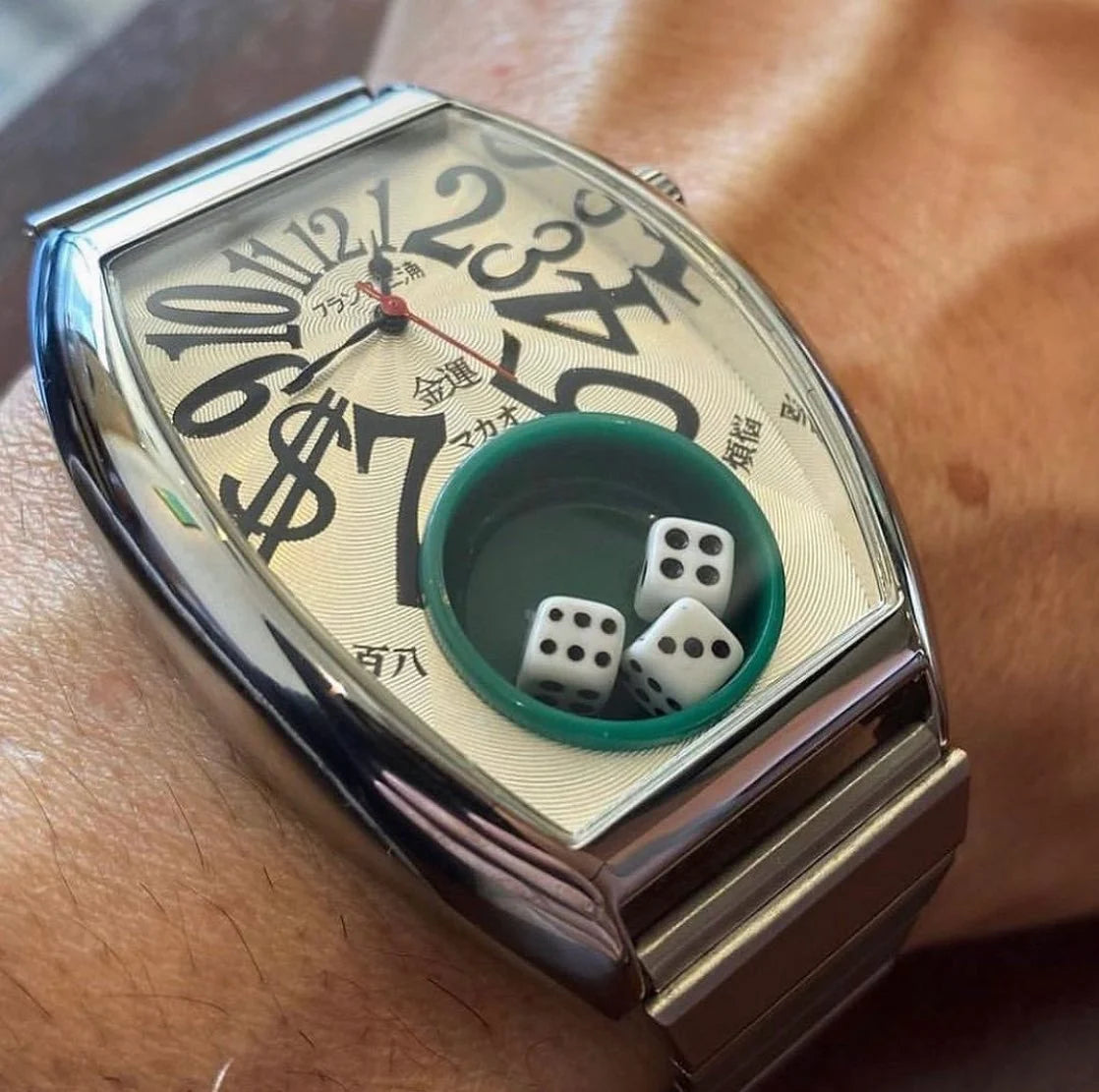 Kiosk Miura Japanese Dice Watch Vintage Watch Ins niche watch parody Dice Watch