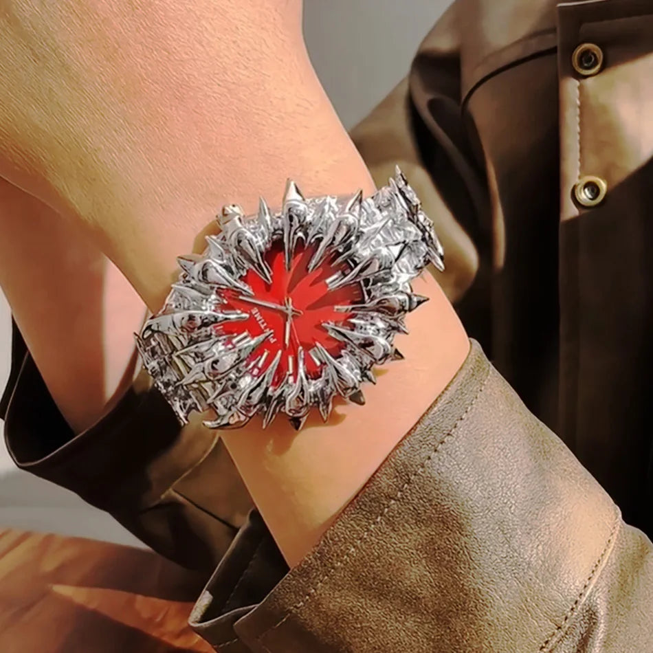 Original Heterosexual Claw y2k watch Quartz watchs European and American Irregular Dial Men gift Hip-hop luxury Men wristwatch