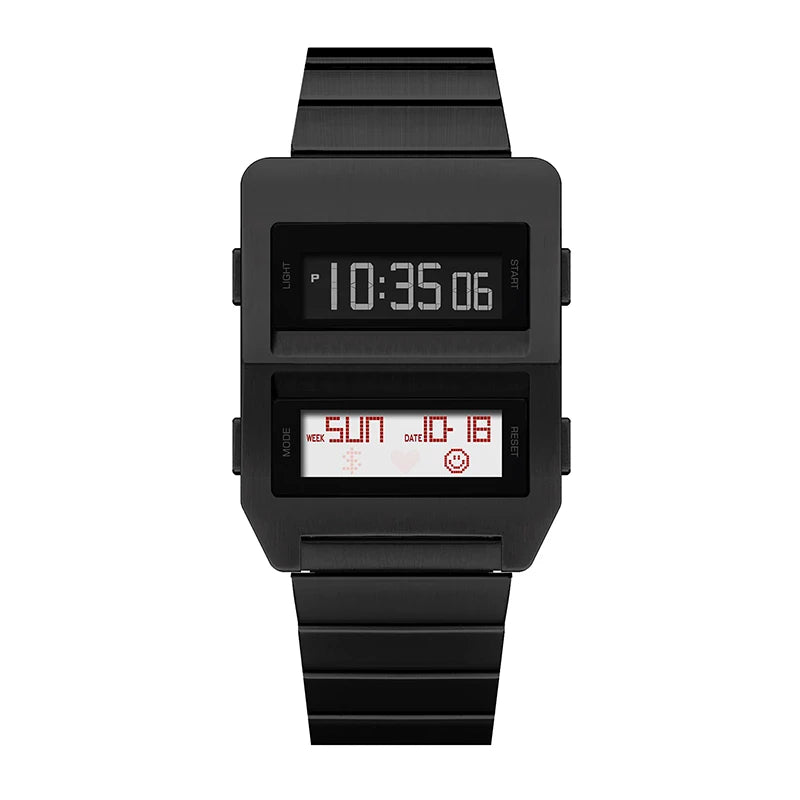 2026 Square Stainless Steel Quartz Watch Industrial Design Minimal Analog Timepiece with Japanese Miyota Movement Matching