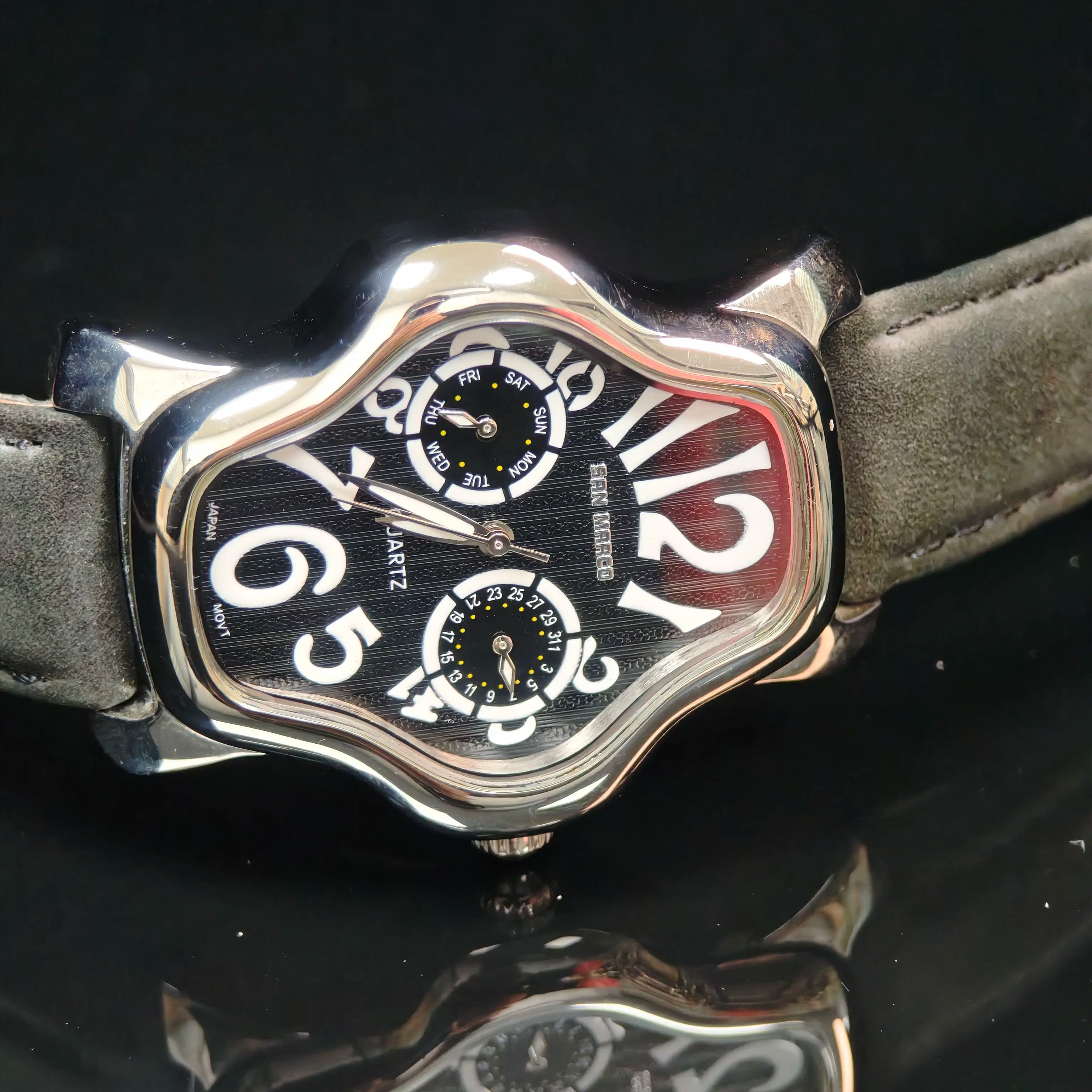 Rare opposite sex watch male y2k ghost imported quartz movement hand large number multifunctional imported quartz movement
