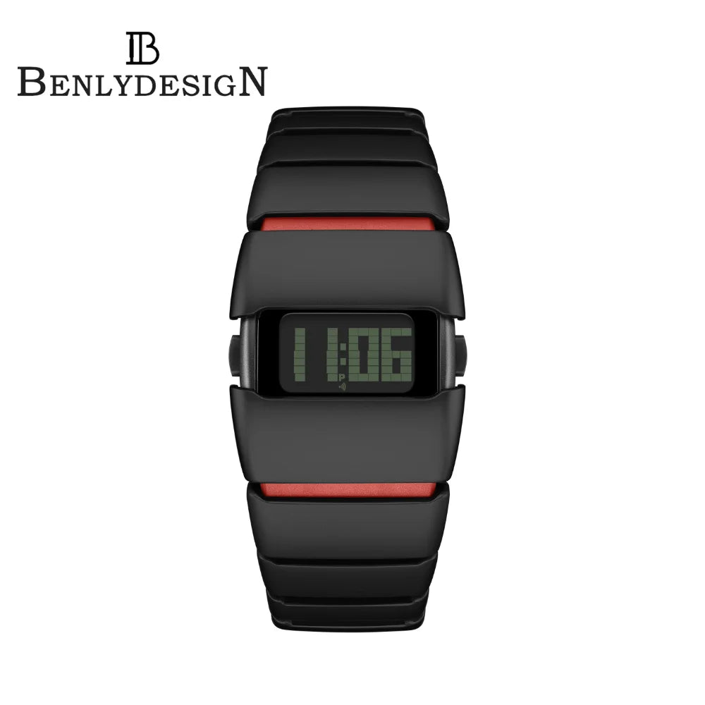 BENLYDESIGN Unique Metal Watches Retro-futuristic Watches For Men Punk Style Fashion Electronic Trendy Stylish Y2K Watches X6000