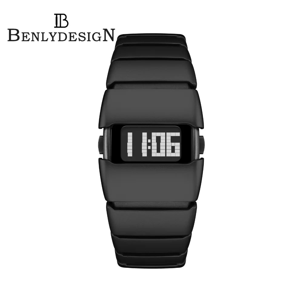BENLYDESIGN Unique Metal Watches Retro-futuristic Watches For Men Punk Style Fashion Electronic Trendy Stylish Y2K Watches X6000