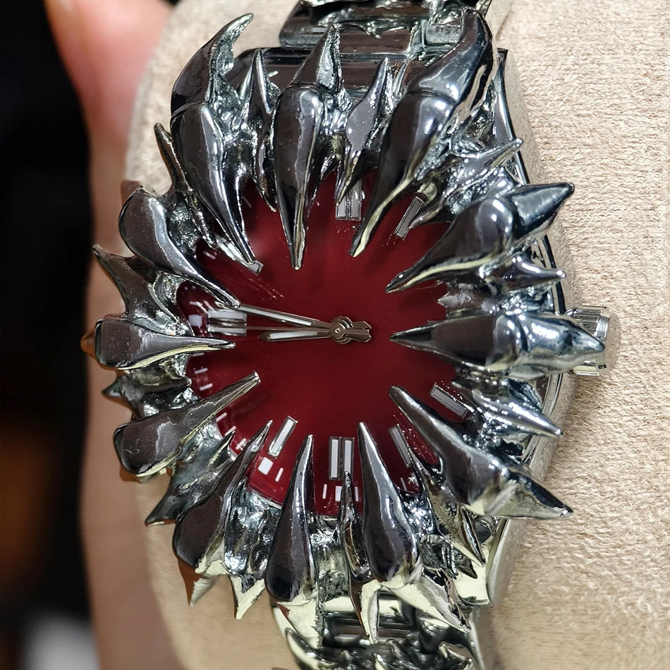 Original Heterosexual Claw y2k watch Quartz watchs European and American Irregular Dial Men gift Hip-hop luxury Men wristwatch