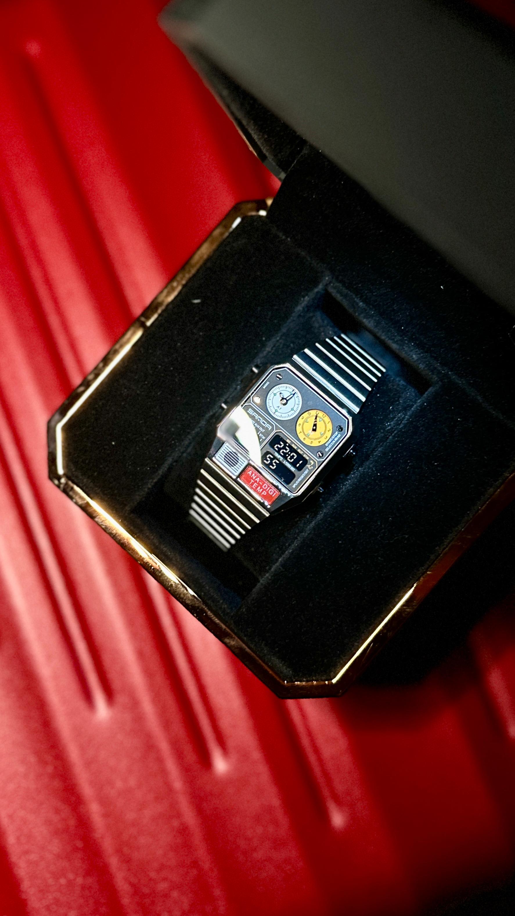 SANDA 3192 Hot-selling LED Electronic Square Men's Youth Casual Multi-function Thermometer Stopwatch Chronograph Men’s Watch